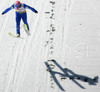 Andreas Kofler of Austria lands in second jump of last race of e.on Ruhrgas FIS Ski Jumping World Cup finals. Last race of e.on Ruhrgas FIS Ski Jumping World Cup was held in Planica, Slovenia on 19.March 2006.
