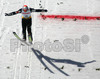 Third placed Robert Kranjec of Slovenia lands in second jump of last race of e.on Ruhrgas FIS Ski Jumping World Cup finals. Last race of e.on Ruhrgas FIS Ski Jumping World Cup was held in Planica, Slovenia on 19.March 2006.
