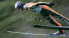 Rok Benkovic of Slovenia soars through the air during qualification jump for tomorrows Summer FIS Grand Prix in ski jumping Kranj 2006. Qualifications were held in Ski jumping center in Kranj, Slovenia on 1. September 2006. First 50 ski jumpers qualified for tomorrow Summer FIS Grand Prix in ski jumping Kranj 2006, which will be held in Kranj, Slovenia on 2. September 2006.
