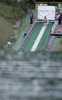 Ildar Fatchullin of Russia soars through the air during qualification jump for tomorrows Summer FIS Grand Prix in ski jumping Kranj 2006. Qualifications were held in Ski jumping center in Kranj, Slovenia on 1. September 2006. First 50 ski jumpers qualified for tomorrow Summer FIS Grand Prix in ski jumping Kranj 2006, which will be held in Kranj, Slovenia on 2. September 2006.

