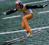 Henning Stensrud of Norway lands during qualification jump for tomorrows Summer FIS Grand Prix in ski jumping Kranj 2006. Qualifications were held in Ski jumping center in Kranj, Slovenia on 1. September 2006. First 50 ski jumpers qualified for tomorrow Summer FIS Grand Prix in ski jumping Kranj 2006, which will be held in Kranj, Slovenia on 2. September 2006.
