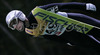 Second placed Wolgang Loitzl of Austria soars through the air during Summer FIS Grand Prix in ski jumping Kranj 2006. Summer FIS Grand Prix in ski jumping Kranj 2006 was held on 2. of September 2006 in Kranj, Slovenia.
