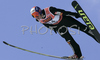 Robert Kranjec of Slovenia soars through the air in qualifications for first day of ski flying on FIS Ski jumping World Cup finals in Planica, Slovenia. FIS Ski jumping World Cup finals in Planica was held between 22nd and 25th of March 2007 in Planica, Slovenia. First competition day of ski flying was held in Planica on 23rd of March 2007.
