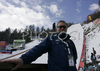 FIS Technical delegate Bertil Palsrud of Norway under Planica ski flying hill after qualifications for first day of ski flying on FIS Ski jumping World Cup finals in Planica, Slovenia. FIS Ski jumping World Cup finals in Planica was held between 22nd and 25th of March 2007 in Planica, Slovenia. First competition day of ski flying was held in Planica on 23rd of March 2007.
