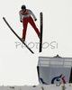 Matti Hautamaeki of Finland soars through the air in first day of ski flying on FIS Ski jumping World Cup finals in Planica, Slovenia. FIS Ski jumping World Cup finals in Planica was held between 22nd and 25th of March 2007 in Planica, Slovenia. First competition day of ski flying was held in Planica on 23rd of March 2007.
