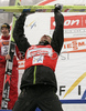 Winner Adam Malysz of Poland celebrating his victory in last day of ski flying on FIS Ski jumping World Cup finals in Planica, Slovenia. FIS Ski jumping World Cup finals in Planica was held between 22nd and 25th of March 2007 in Planica, Slovenia. Last competition of ski flying was held in Planica on 25rd of March 2007.
