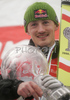 Winner Adam Malysz of Poland celebrating his overall victory after last day of ski flying on FIS Ski jumping World Cup finals in Planica, Slovenia. FIS Ski jumping World Cup finals in Planica was held between 22nd and 25th of March 2007 in Planica, Slovenia. Last competition of ski flying was held in Planica on 25rd of March 2007.
