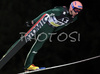 Michael Neumayer of Germany soars through the air during FIS Ski jumping World Cup race in Villach, Austria. First of two ski jumping World Cup races in Villach, Austria was held on 13th of December 2007, as substitute race for canceled race in Kranj, Slovenia

