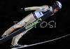 Jernej Damjan of Slovenia soars through the air during FIS Ski jumping World Cup race in Villach, Austria. First of two ski jumping World Cup races in Villach, Austria was held on 13th of December 2007, as substitute race for canceled race in Kranj, Slovenia
