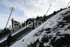 90m ski jumping hill in Villach, Austria, before start of qualifications for second race of FIS Ski jumping World Cup in Villach, Austria. FIS Ski jumping World Cup race was held in Villach, Austria, on 14th of December 2007.
