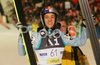 Second placed Gregor Schlierenzauer of Austria reacts after second jump of second race of FIS Ski jumping World Cup in Villach, Austria. FIS Ski jumping World Cup race was held in Villach, Austria, on 14th of December 2007.
