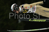 Jernej Damjan of Slovenia soars through the air in qualifications for last race of Four Hill ski jumping tournament 2008 in Bischofshofen, Austria. Last race of 4 Hill ski jumping tournament 2008 was held in Bischofshofen, Austria on 6th of January 2008.

