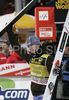 Winner and overall winner Janne Ahonen of Finland celebrates his victory after his second jump in last race of Four Hill ski jumping tournament 2008 in Bischofshofen, Austria. Last race of 4 Hill ski jumping tournament 2008 was held in Bischofshofen, Austria on 6th of January 2008.
