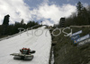 Warm spring weather with temperatures around +10 degrees Celsius, made conditions for right preparation of Planica ski flying hill extremely hard. Workers are doing their best to prepare ski flying hill in Planica, Slovenia for finals of FIS Ski jumping World Cup, which will be held in Planica, Slovenia between 22nd and 25th of March 2007.
