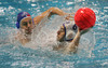 Boban Antonijevic of Slovenia (R) fighting for ball during first match of qualification waterpolo tournament for European championship. Match between Slovenia and France took place in Kranj, Slovenia on 7.April 2006. Slovenia defeated France with 9:7.
