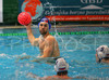 Simon Thibaut of France passing the ball during first match of qualification waterpolo tournament for European championship. Match between Slovenia and France took place in Kranj, Slovenia on 7.April 2006. Slovenia defeated France with 9:7.
