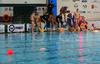 Slovenian team during halftime break in first match of qualification waterpolo tournament for European championship. Match between Slovenia and France took place in Kranj, Slovenia on 7.April 2006. Slovenia defeated France with 9:7.

