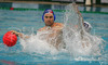 Players of France and Slovenia fighting for ball during first match of qualification waterpolo tournament for European championship. Match between Slovenia and France took place in Kranj, Slovenia on 7.April 2006. Slovenia defeated France with 9:7.
