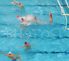 Waterpolo players of France and Slovakia during match of qualification waterpolo tournament for European championship between France and Slovakia. Match between France and Slovakia  took place in Kranj, Slovenia on 8.April 2006. Slovakia defeated France with 11-10.
