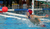 French goalie Remi Garseau saves his goal during match of qualification waterpolo tournament for European championship between France and Slovakia. Match between France and Slovakia  took place in Kranj, Slovenia on 8.April 2006. Slovakia defeated France with 11-10.
