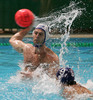 Boban Antonijevic of Slovenia shoots on goal during match between Slovenia and Malta of qualification waterpolo tournament for European championship. Match between Slovenia and Malta took place in Kranj, Slovenia on 8.April 2006. Slovenia defeated Malta with 10-6.
