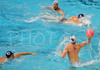 Jure Nastran of Slovenia shoots on goal during match between Slovenia and Malta of qualification waterpolo tournament for European championship. Match between Slovenia and Malta took place in Kranj, Slovenia on 8.April 2006. Slovenia defeated Malta with 10-6.
