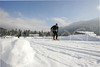 Cross country skiers are enjoying cold but sunny weather on cross country skiing tracks in Ratece, Slovenia. Temperatures fall way below -10c in last few days, which made perfecet conditions for this winter sport.
