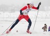 Kari Vikhagen Gjeitnes of Norway skiing during Under-23 Women qualification for FIS Nordic Junior Ski World Championships Sprint race were held in Medvode,  Slovenia. First 32 skiers qualified for afternoon finals.
