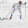 Ida Ingemarsdotter of Sweden skiing during Under-23 Women qualification for FIS Nordic Junior Ski World Championships Sprint race were held in Medvode,  Slovenia. First 32 skiers qualified for afternoon finals.
