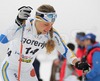 Ingrid Vikman of Sweden skiing during Under-23 Women qualification for FIS Nordic Junior Ski World Championships Sprint race were held in Medvode,  Slovenia. First 32 skiers qualified for afternoon finals.
