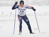 Valentina Novikova of Russia skiing during Under-23 Women qualification for FIS Nordic Junior Ski World Championships Sprint race were held in Medvode,  Slovenia. First 32 skiers qualified for afternoon finals.
