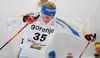 Maria Graefnings of Sweden skiing during Under-23 Women qualification for FIS Nordic Junior Ski World Championships Sprint race were held in Medvode,  Slovenia. First 32 skiers qualified for afternoon finals.
