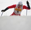 Oeystein Pettersen of Norway skiing during Under-23 Men qualification for FIS Nordic Junior Ski World Championships Sprint race were held in Medvode,  Slovenia. First 32 skiers qualified for afternoon finals.
