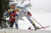 Robin Bryntesson of Sweden skiing during Under-23 Men qualification for FIS Nordic Junior Ski World Championships Sprint race were held in Medvode,  Slovenia. First 32 skiers qualified for afternoon finals.

