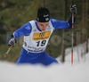 Ville Verkama of Finland skiing during Under-23 Men qualification for FIS Nordic Junior Ski World Championships Sprint race were held in Medvode,  Slovenia. First 32 skiers qualified for afternoon finals.
