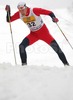 Chris Jespersen of Norway skiing during Under-23 Men qualification for FIS Nordic Junior Ski World Championships Sprint race were held in Medvode,  Slovenia. First 32 skiers qualified for afternoon finals.

