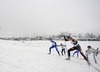 Mona-Lisa Malvalehto of Finland (L) and Nicole Fessel of Germany leading their quarterfinals group during Under-23 Women finals of FIS Nordic Junior Ski World Championship sprint race were held in Medvode, Slovenia.  Race was won by Guro Stroem Solli of Norway, Valentina Novikova of Russia placed second, Nicole Fessel of Germany placed third, while Petra Markelova of Czech finished fourth.
