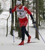 Winner Astrid Jacobsen skiing during Junior Women FIS Nordic Junior Ski World Championships 5km Classic race was held in Medvode,  Slovenia. Race was won by Astrid Jacobsen of Norway, Eva Nyvltova of Czech placed second, while Charlotte Kalla of Sweden placed third.
