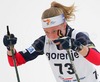 Sadie Bjornsen of USA skiing during Junior Women FIS Nordic Junior Ski World Championships 5km Classic race was held in Medvode, Slovenia. Race was won by Astrid Jacobsen of Norway, Eva Nyvltova of Czech placed second, while Charlotte Kalla of Sweden placed third.
