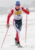 Second placed Martin Jaks of Czech skiing during Junior Men 10km classic race of FIS Nordic Junior Ski World Championship in Medvode, Slovenia.  Race was won by Petter Northug of Norway, Martin Jaks of Czech placed second, while Dario Alonzo Cologna of Switzerland finished third.
