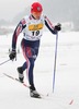 Andrey Parfenov of Russia skiing during Junior Men 10km classic race of FIS Nordic Junior Ski World Championship in Medvode, Slovenia.  Race was won by Petter Northug of Norway, Martin Jaks of Czech placed second, while Dario Alonzo Cologna of Switzerland finished third.
