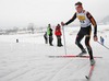 Manuel Schnurrer of Germany skiing during Junior Men 10km classic race of FIS Nordic Junior Ski World Championship in Medvode, Slovenia.  Race was won by Petter Northug of Norway, Martin Jaks of Czech placed second, while Dario Alonzo Cologna of Switzerland finished third.
