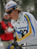 Fredrik Uusitalo of Sweden skiing during Under-23 Men FIS Nordic Junior Ski World Championships 10km Classic race which was held in Medvode,  Slovenia. Race was won by Franz Goering of Germany, Maxim Bulgakov of Russia placed second, while his teammate Alexander Legkov of Russia placed third.
