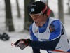 Toni Naervaeinen of Finland skiing during Under-23 Men FIS Nordic Junior Ski World Championships 10km Classic race which was held in Medvode,  Slovenia. Race was won by Franz Goering of Germany, Maxim Bulgakov of Russia placed second, while his teammate Alexander Legkov of Russia placed third.
