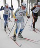 Anna Simberg of Sweden skiing during Junior Women FIS Nordic Junior Ski World Championships 5+5km pursuit race which was held in Medvode,  Slovenia.
