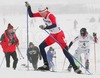 Second placed Betty-Ann Bjerkreim Nilsen of Norway skiing during Junior Women FIS Nordic Junior Ski World Championships 5+5km pursuit race which was held in Medvode,  Slovenia.
