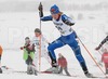 Satu Annila of Finland skiing during Junior Women FIS Nordic Junior Ski World Championships 5+5km pursuit race which was held in Medvode,  Slovenia.
