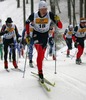 Glenn Randall of USA skiing during Junior Men FIS Nordic Junior Ski World Championships 10+10km pursuit race which was held in Medvode,  Slovenia.
