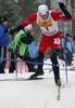 Winner Petter Northug of Norway skiing during Junior Men FIS Nordic Junior Ski World Championships 10+10km pursuit race which was held in Medvode,  Slovenia.
