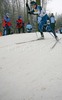 Martti Jylhae of Finland skiing during Junior Men FIS Nordic Junior Ski World Championships 10+10km pursuit race which was held in Medvode,  Slovenia.
